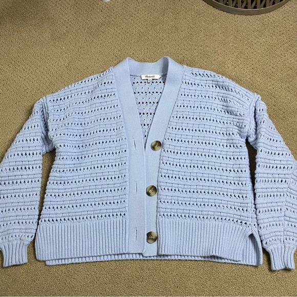 Madewell Tanfield Open-Stitch Cardigan Sweater - Picture 4 of 12